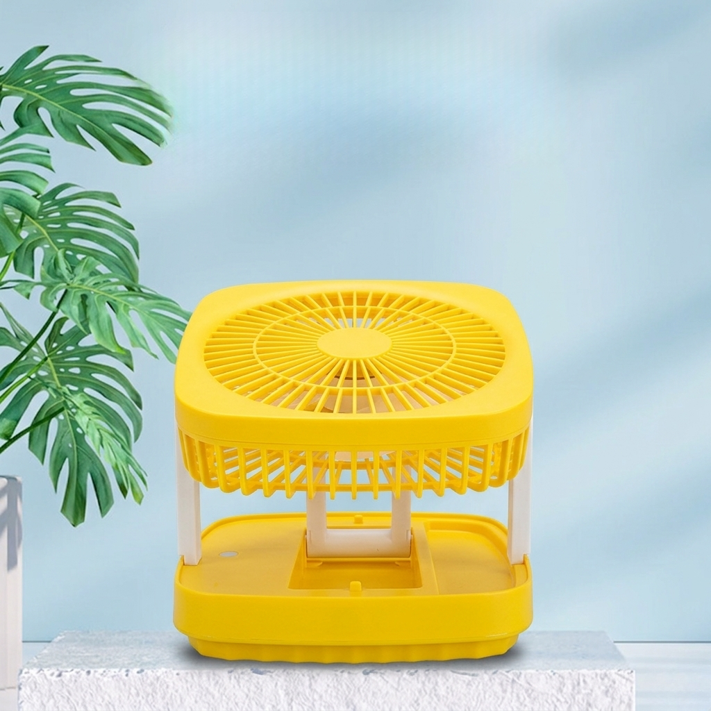 Rechargeable Soft Light Desktop Silent Foldable Electric Table Fan (JK-F666)